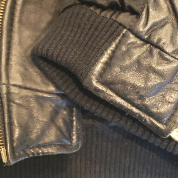 Nevada Blue cropped studded quilted lined 100% leather jacket, XS - Picture 13 of 13